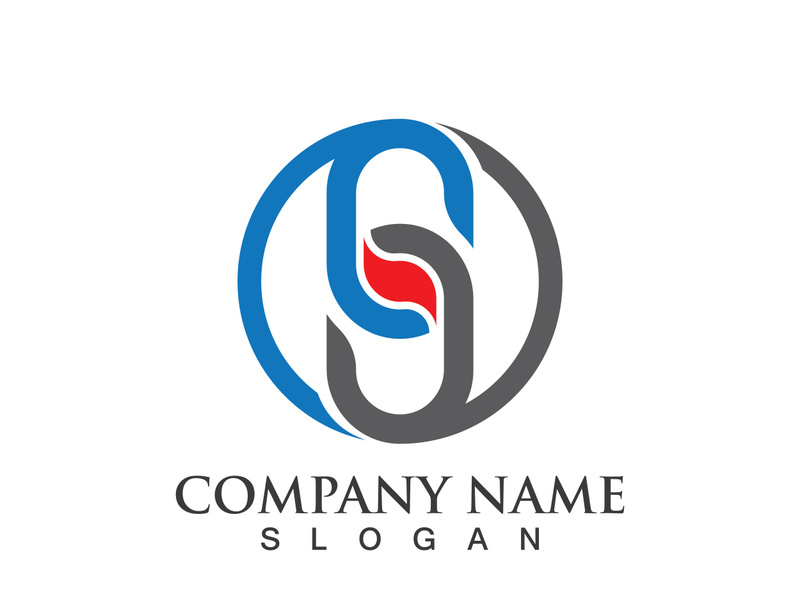 Business corporate S letter logo design vector