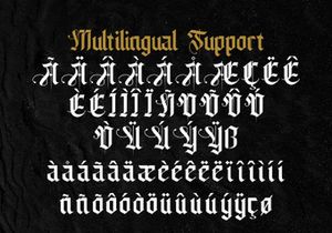 Livingstone - Blackletter Decorative Font