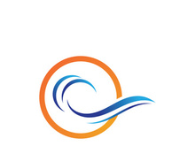 Water wave icon vector illustration design logo