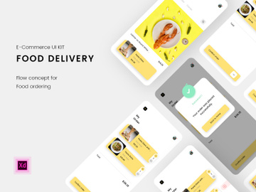 Food Deliver flow concept preview picture