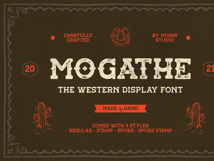 Mogathe - Western Font