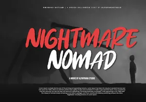 Ominous Outlaw - Rough Display Font