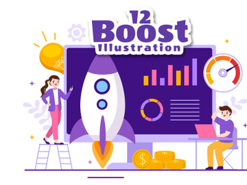 12 Business Boost Vector Illustration preview picture