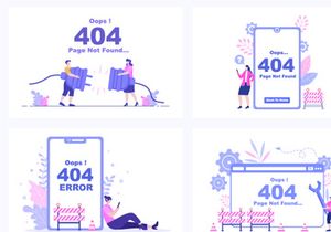 22 Illustration 404 Error And Page Not Found