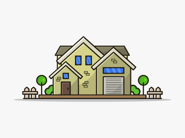 Illustrated house preview picture
