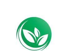 Logos of green tree leaf ecology nature element vector