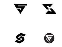 Initial letter S element abstract logo.