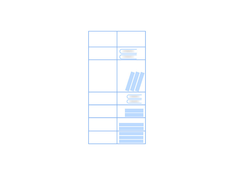 Office bookshelf flat color vector object