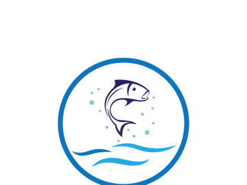 Ocean water wave wave logo design. preview picture