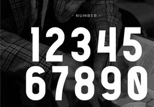 Black Writing - Condensed Sans Serif