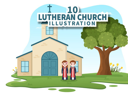 10 Lutheran Church and Pastor Illustration