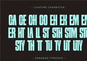 Condens - Condensed Sans Serif Font