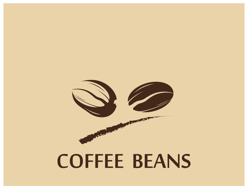 Premium coffee bean logo design.