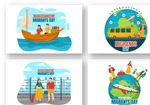 12 International Migrants Day Illustration