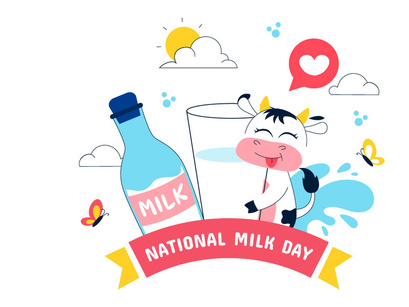 11 World Milk Day Illustration