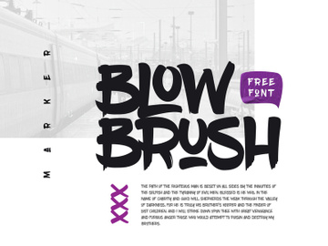 Blowbrush Font preview picture