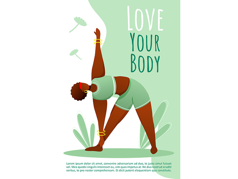 Love your body brochure template