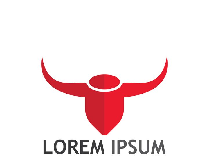 bull head horn logo
