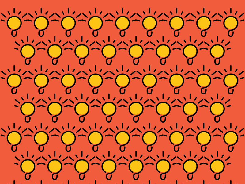 Seamless pattern bulb vector