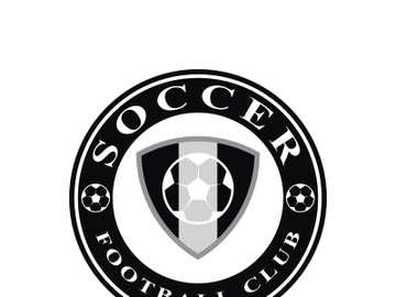 Football logo icon design and symbol soccer club vector preview picture