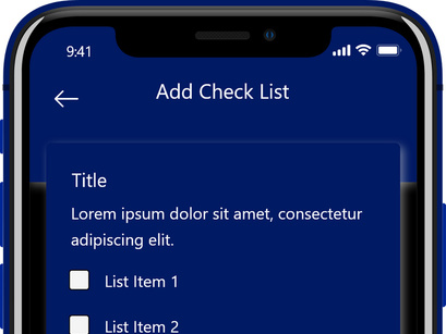 To Do List App - UI Kit