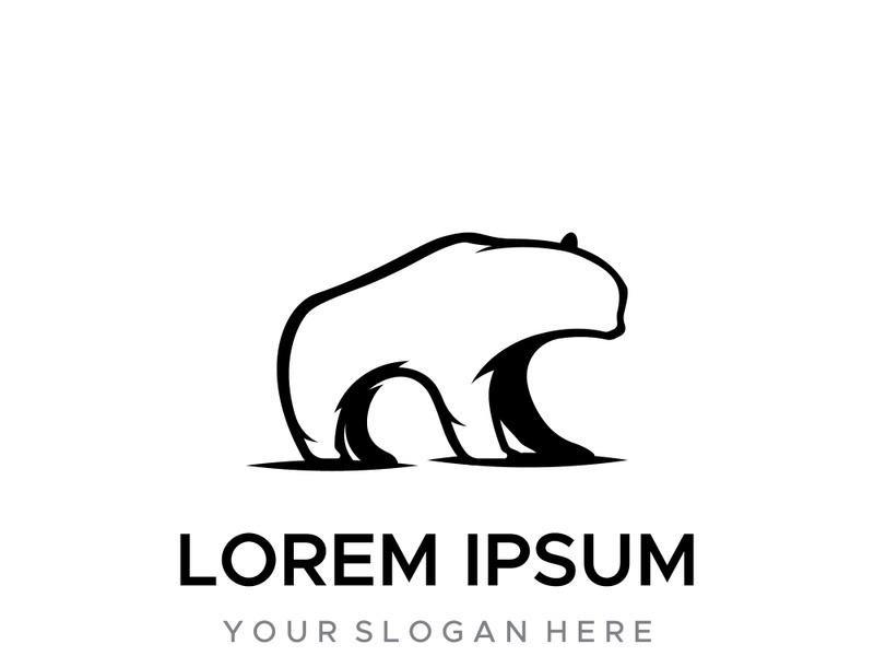 Bear animal logo.