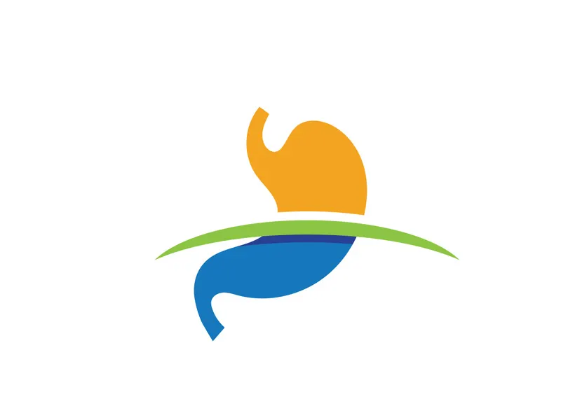Stomach care icon designs concept illustration