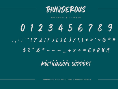 Thunderous - Bold Display Font