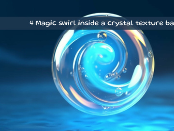 Magic swirl inside a crystal texture ball preview picture