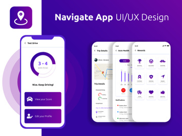 Navigate App UI/UX preview picture
