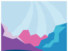 Mountain Nature Landscape design Template Illustration