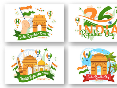14 India Republic Day Illustration