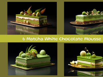 Matcha White Chocolate Mousse Cake preview picture