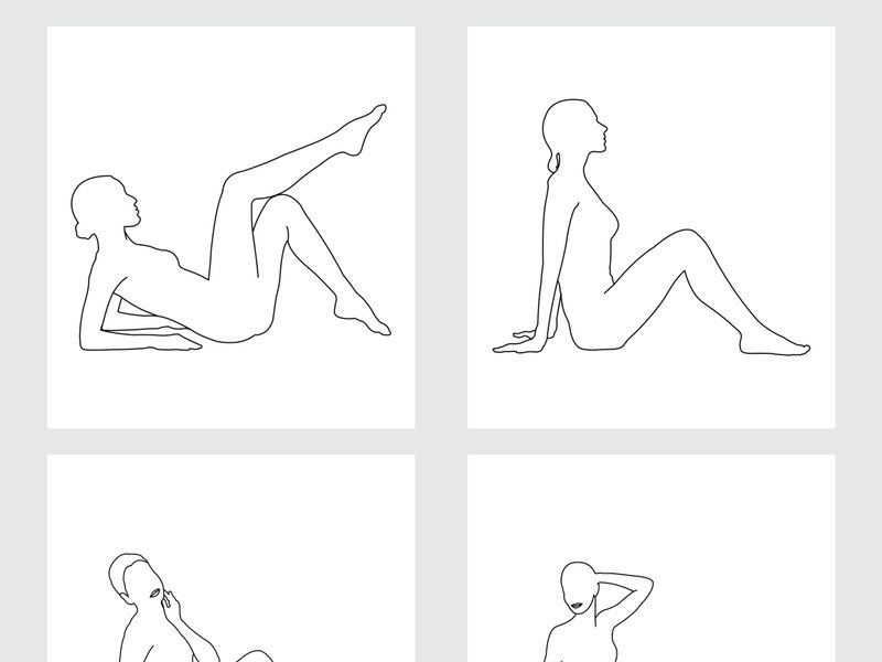 Beauty Woman Line Art, Wall Decoration