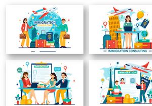 12 Immigration Consultant Illustration
