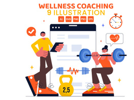 9 Personalized Wellness Coaching Illustration preview picture