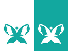 Butterfly logo icon vector design illustration