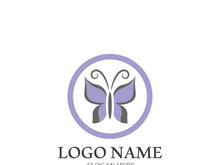 Butterfly logo icon vector design illustration