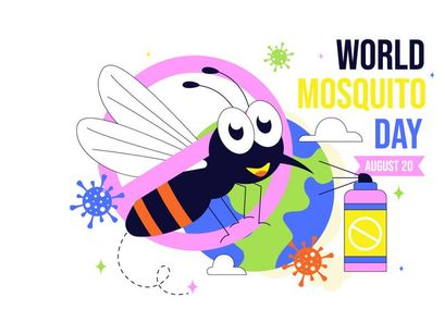 10 World Mosquito Day Illustration