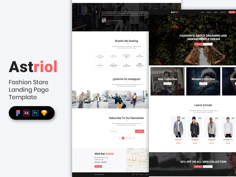 Fashion Store Landing Page Template