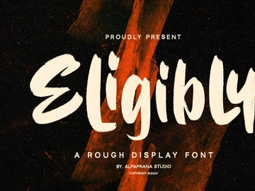 Eligibly - Display Font preview picture