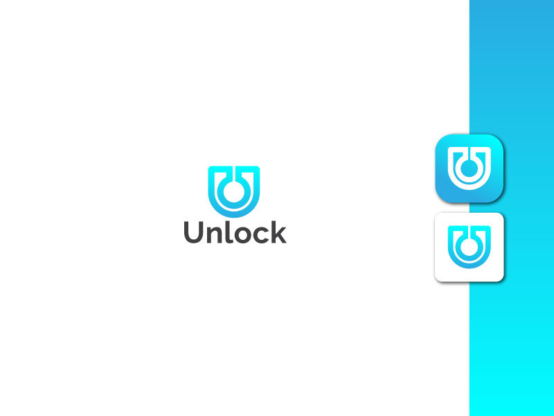 Lettermark Logo - Letter U Logo - Gradient Logo - Business Logo Design