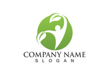 Health life people tree leaf green logo