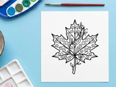 Decorative metal leaf wall art. Elegant home decor accent for living rooms and offices.