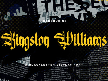 Kingston Williams - Blackletter Font preview picture