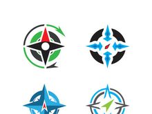 Compass logo template vector icon illustration design
