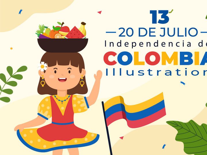13 De Julio Colombia Illustration