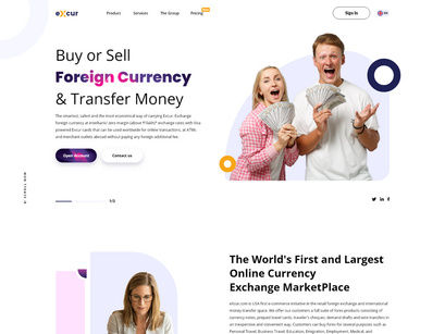 Currency Services Web page