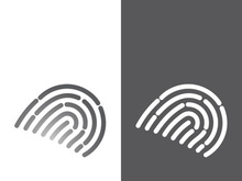 Fingerprint logo vector illustration icon template design