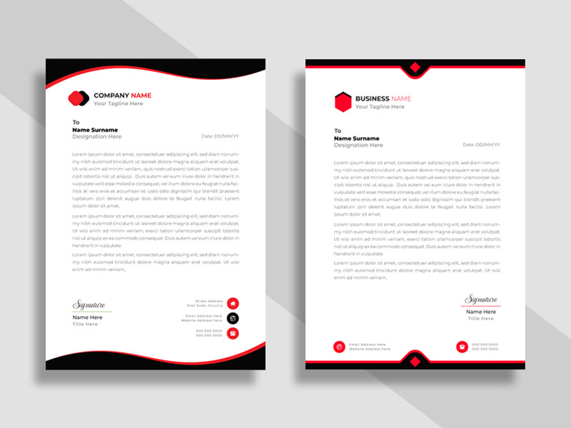 Corporate Letterhead Template Ver-1